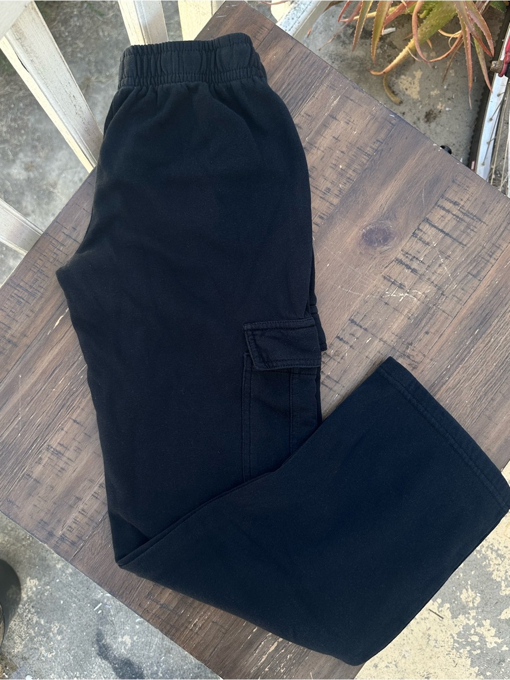 Black Cargo Sweatpants